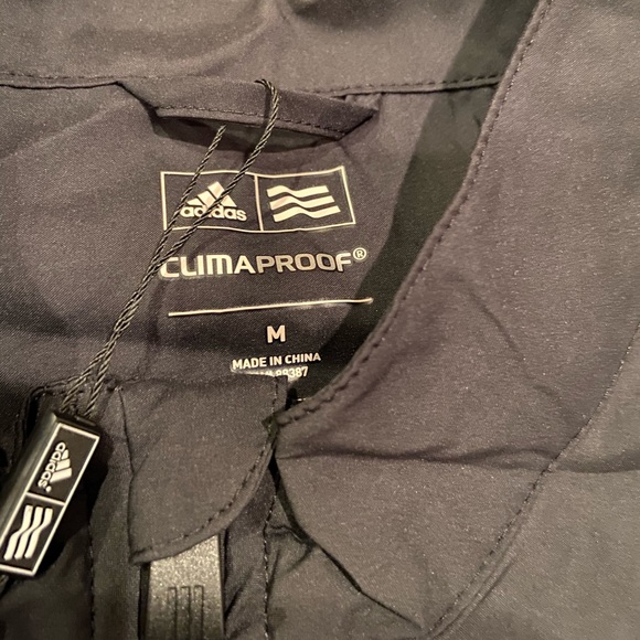 NWT ADIDAS men’s climaproof windbreaker jacket med - Picture 5 of 14